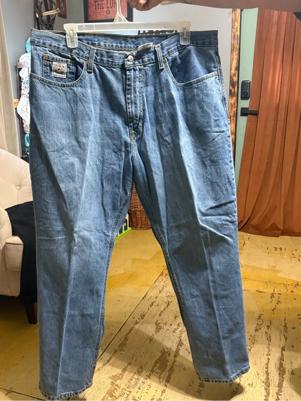 Cinch Men's Relaxed Light Blue Denim Jeans